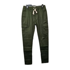 KDNK green cargo ankle zip pants with Zip Legs Men's Size Medium